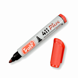 Marcador Trabi 411 Permanente Recargable Rojo