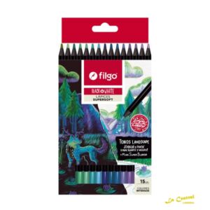 Lapices Colores Filgo X 15 Black & White Tonos Landscape