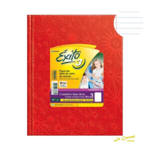 Cuadernos Exito E3 T/D X48 Rojo Rayado Tipo ABC