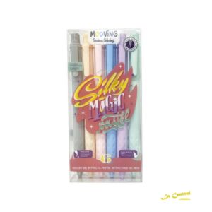 Mooving Coloring Roller Gel Retractil Pastel X 6