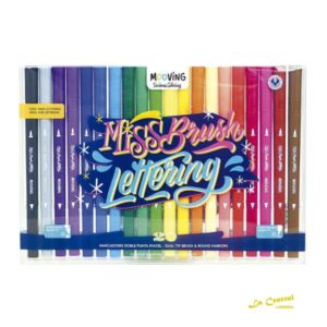 Mooving Coloring Marcador Lettering Punta Pincel X 20