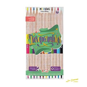 Mooving Coloring Lapices Bicolores X 12