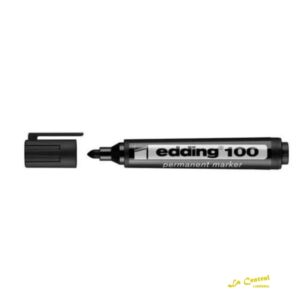 Marcador Edding 100 Permanente P/Redonda Negro