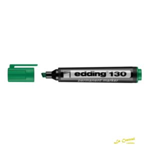 Marcador Edding 130 Permanente P/Chanfle Verde