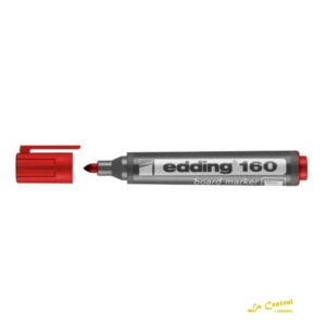 Marcador Edding 160 P/Pizarra P.Conica Rojo