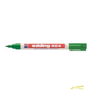 Marcador Edding 404 Permanente P.Conica Extra Fina Verde