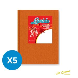 Pack Cuadernos Laprida Forrado X 50 T/D Rayado Naranja