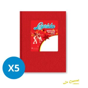 Pack Cuadernos Laprida Forrado X 50 T/D Rayado Rojo
