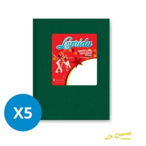 Pack Cuadernos Laprida Forrado X 50 T/D Rayado Verde