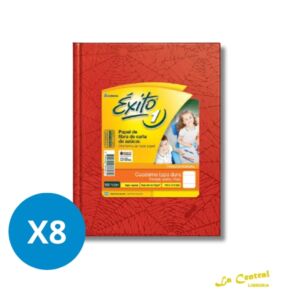 Pack Cuadernos Exito E1 Rojo Rayado