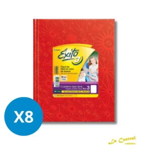 Pack Cuadernos Exito E3 Tipo Abc Rojo Ry