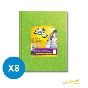 Pack Cuadernos Exito E3 Tipo Abc Verde Manzana Ry