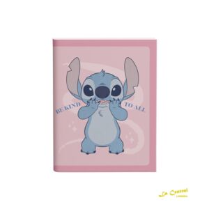 Cuaderno Mooving 16 X 21 Abrochado Stitch Be Kind Bts 2025