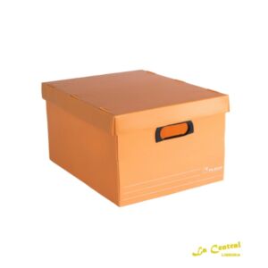 Caja Archivo Plana Tapa/Base 804 Corrugado Naranja