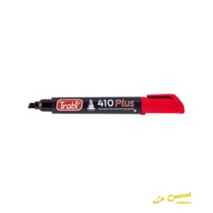 Marcador Trabi 410 Permanente Recargable Rojo P. Chanfle