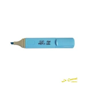Trabi Resaltador Chato High Texter Fluo Celeste