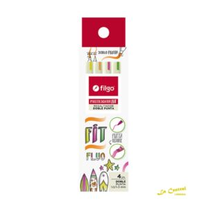 Marcadores Filgo Multilighter Resaltador D/Punta X 4 Fit Fluo