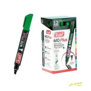 Pack Marcadores Trabi 410 X 12 Permanente Verde