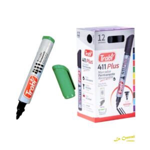 Pack Marcadores Trabi 411 X 12 Permanente Verde