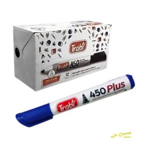 Pack Marcadores Trabi 450 X 12 P/Pizarra Azul