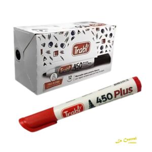Pack Marcadores Trabi 450 X 12 P/Pizarra Rojo