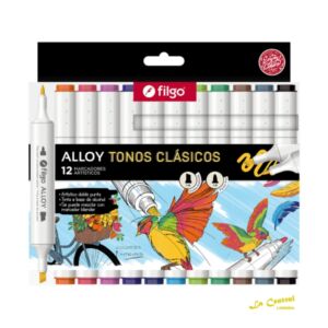 Filgo Alloy Marcador Artistico X 12 Tonos Clasicos
