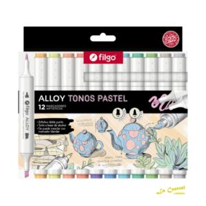 Filgo Alloy Marcador Artistico X 12 Tonos Pastel