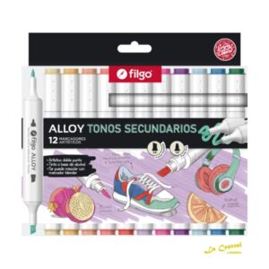 Filgo Alloy Marcador Artistico X 12 Tonos Secundarios