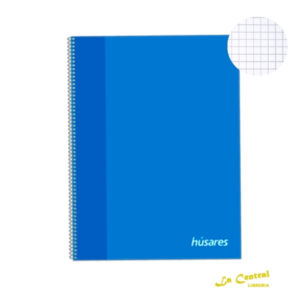 Cuaderno Universitario Husares 6293 A4 X 80 Cuadriculado Azul