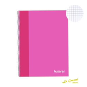 Cuaderno Universitario Husares 6293 A4 X 80 Cuadriculado Fucsia