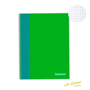 Cuaderno Universitario Husares 6293 A4 X 80 Cuadriculado Verde