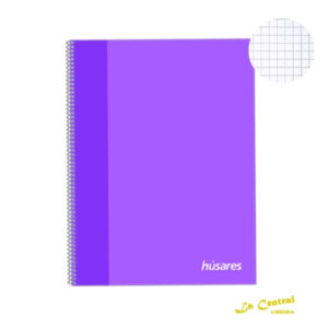 Cuaderno Universitario Husares 6293 A4 X 80 Cuadriculado Violeta