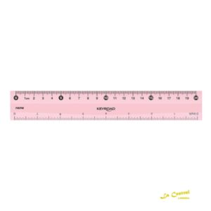 Reglas Keyroad Pastel 20 Cm Rosa
