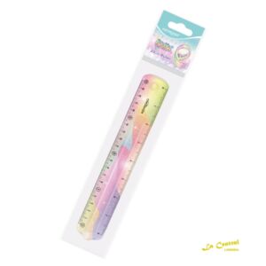 Reglas Keyroad Flexible C/Glitter 20 Cm