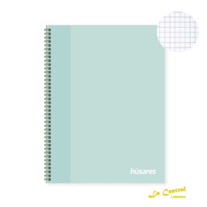 Cuadernos Husares 6276 Soft Ring Pastel Verde A4 Cuadriculado