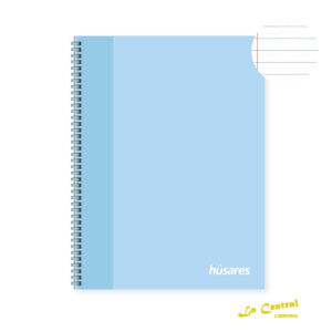 Cuadernos Husares 6275 Soft Ring Pastel Azul A4 Rayado
