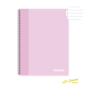 Cuadernos Husares 6275 Soft Ring Pastel Rosa A4 Rayado