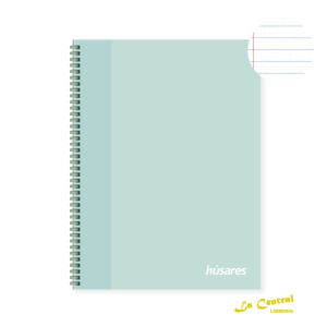 Cuadernos Husares 6275 Soft Ring Pastel Verde A4 Rayado
