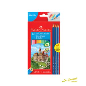 Lapices Faber Faber Eco Carton X 12 Largos + 3 Grafitos
