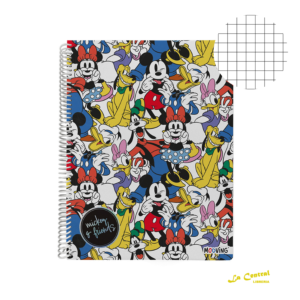 Cuaderno Mooving Universitario Mickey & Friends Cuadriculado Bts 2026