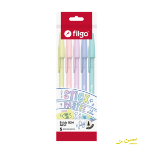 Filgo Boligrafo Stick 024 1.0Mm X 5 Pastel