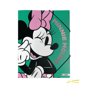 Mooving Carpeta 3 Solapas Oficio Minnie Mouse Verde Bts 2026