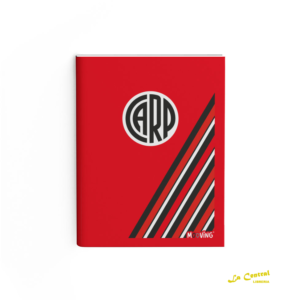 Cuaderno Mooving 16 X 21 Abrochado River Plate Rojo Bts 2026
