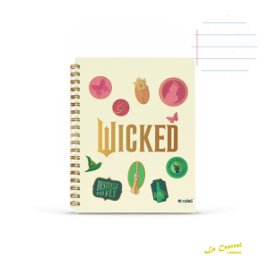 Cuaderno Mooving 16X21 Espiral Tapa Dura Wicked Rayado