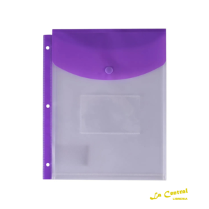 Lama Ch315N3P Sobre Plastico C/Boton P/Carpeta N°3 Violeta