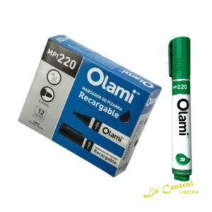 Caja X 12 Marcadores Olami Mpi220 P/Pizarra Verde