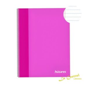 Cuaderno Universitario Husares 6294 A4 X 80 Rayado Fucsia