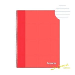 Cuaderno Universitario Husares 6294 A4 X 80 Rayado Rojo