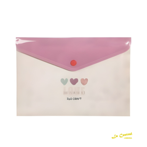 Ibi Craft Sobre Plastico C/Boton A4 Hearts (076807)