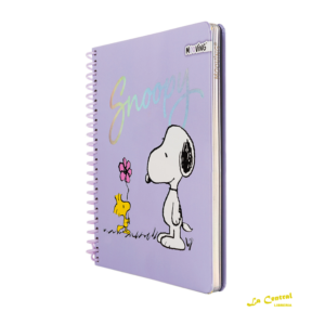 Mooving Cuaderno Premium 1/2 Oficio Snoopy Lila